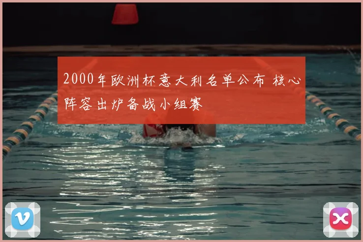 2000年欧洲杯意大利名单公布 核心阵容出炉备战小组赛