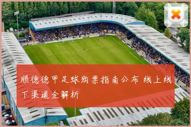 顺德德甲足球购票指南公布 线上线下渠道全解析
