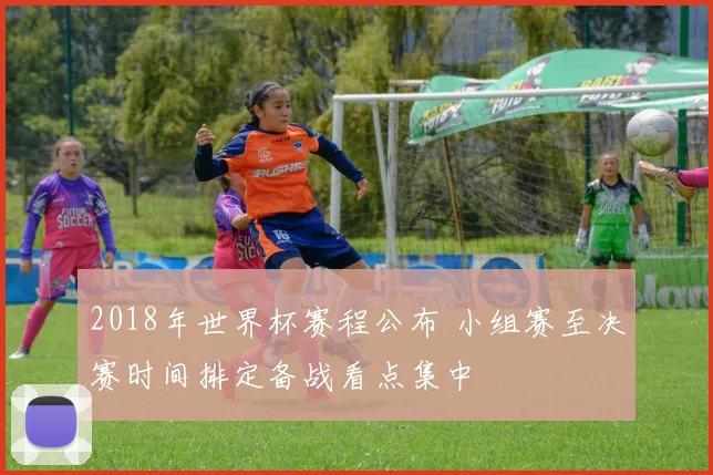 2018年世界杯赛程公布 小组赛至决赛时间排定备战看点集中